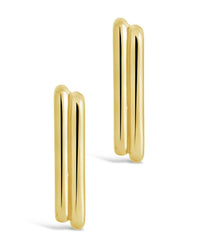 Baguette Hoop Earrings Earring Sterling Forever 