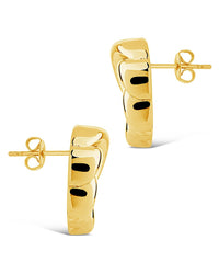 French Horn Stud Earrings - Sterling Forever