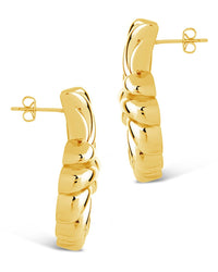Twisted Croissant Stud Earrings Earring Sterling Forever 