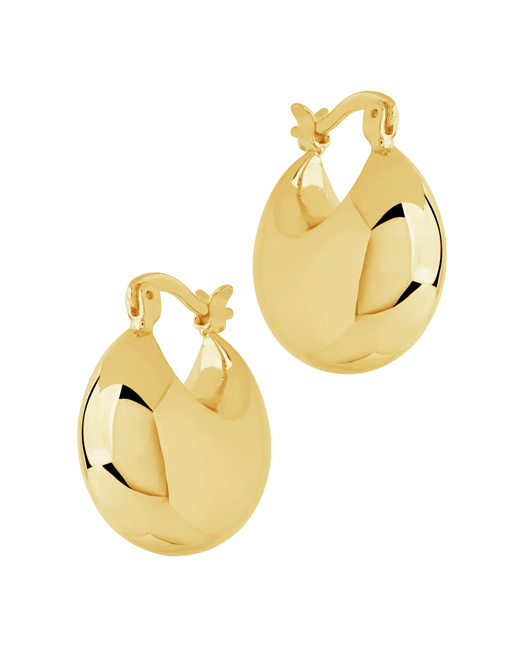 Skyler Chunky Tube Hoop Earrings