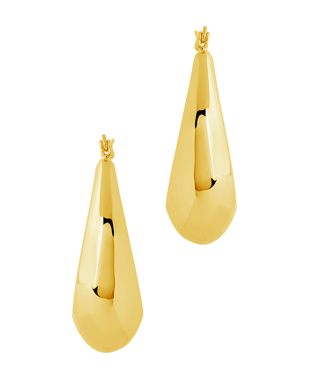 Autumn Elongated Tube Hoop Earrings