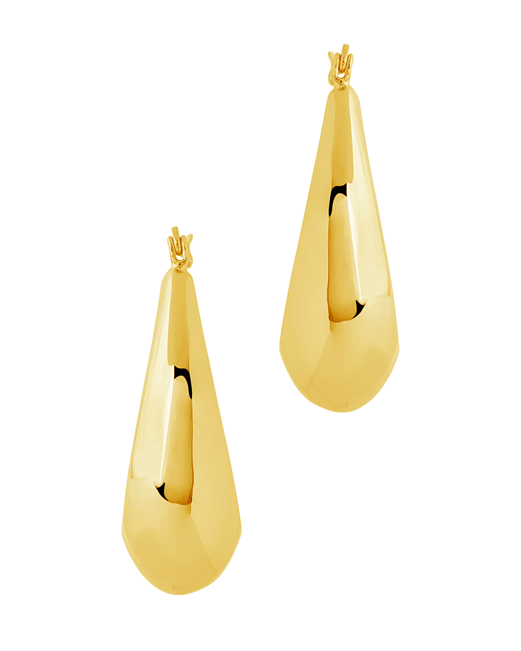 Autumn Elongated Tube Hoop Earrings - Sterling Forever