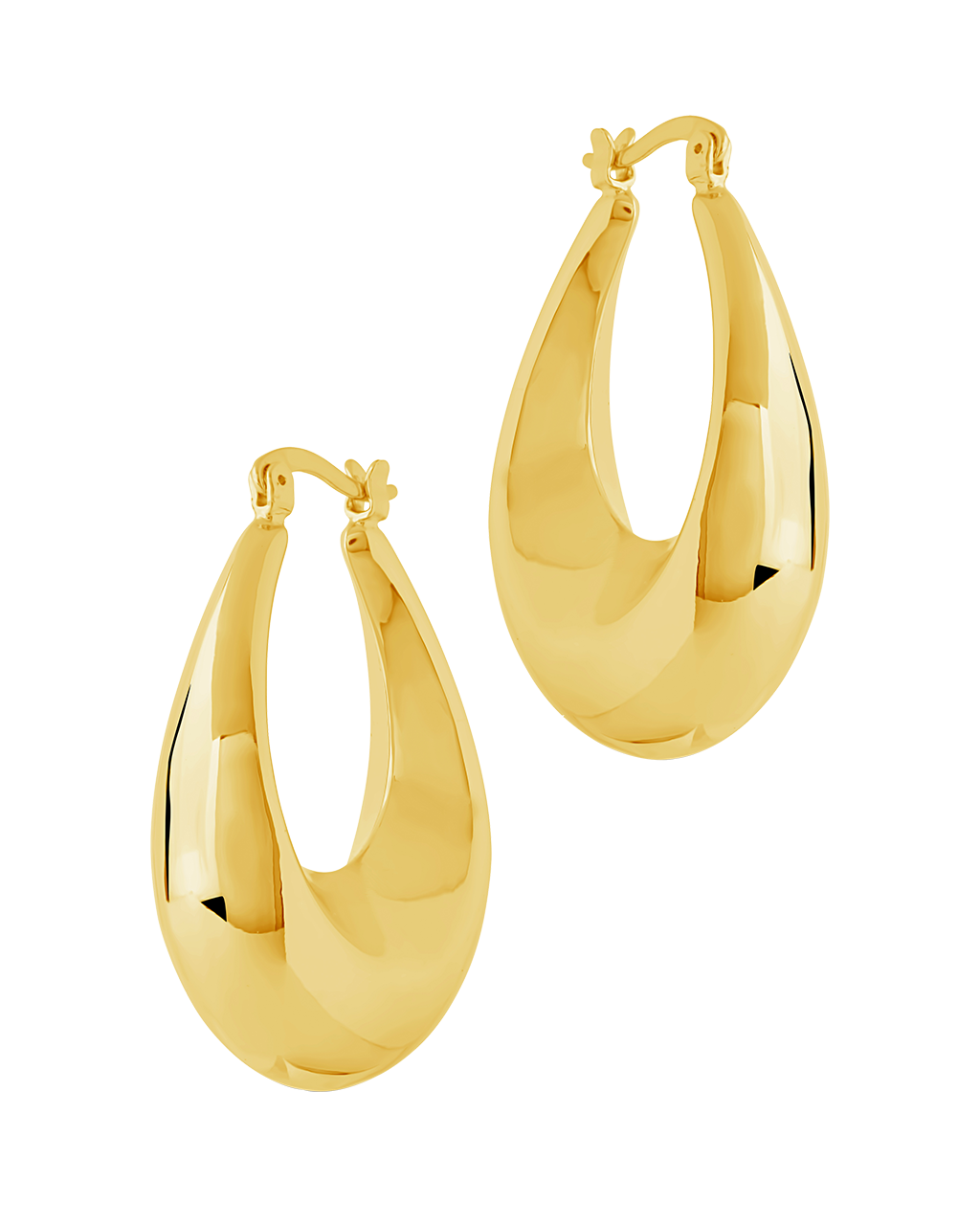 Autumn Elongated Tube Hoop Earrings