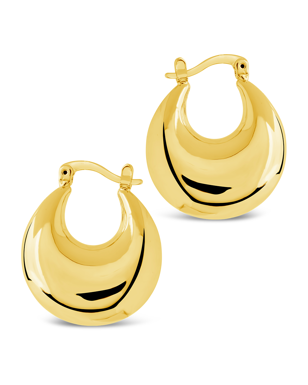 Brooklyn Chunky Tube Hoop Earrings