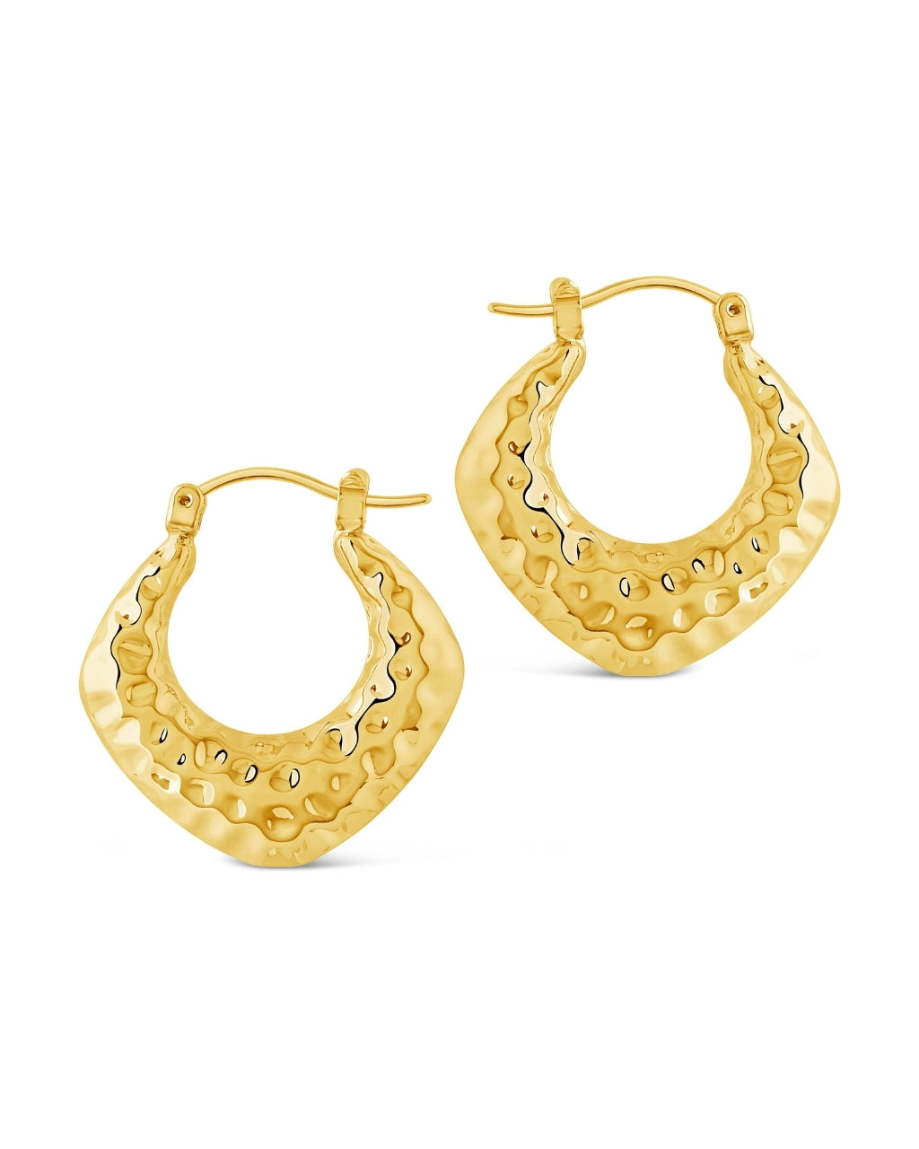 Darla Hammered Hoop Earrings