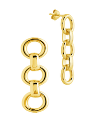 Frankie Chain Link Drop Earrings - Sterling Forever