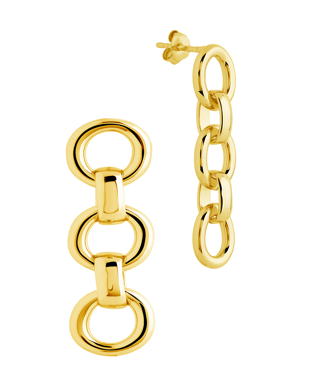 Frankie Chain Link Drop Earrings - Sterling Forever