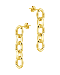Frankie Chain Link Drop Earrings - Sterling Forever