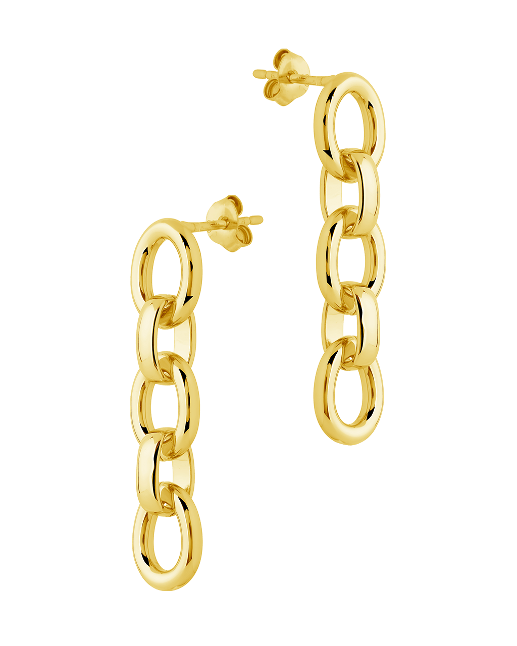 Frankie Chain Link Drop Earrings - Sterling Forever