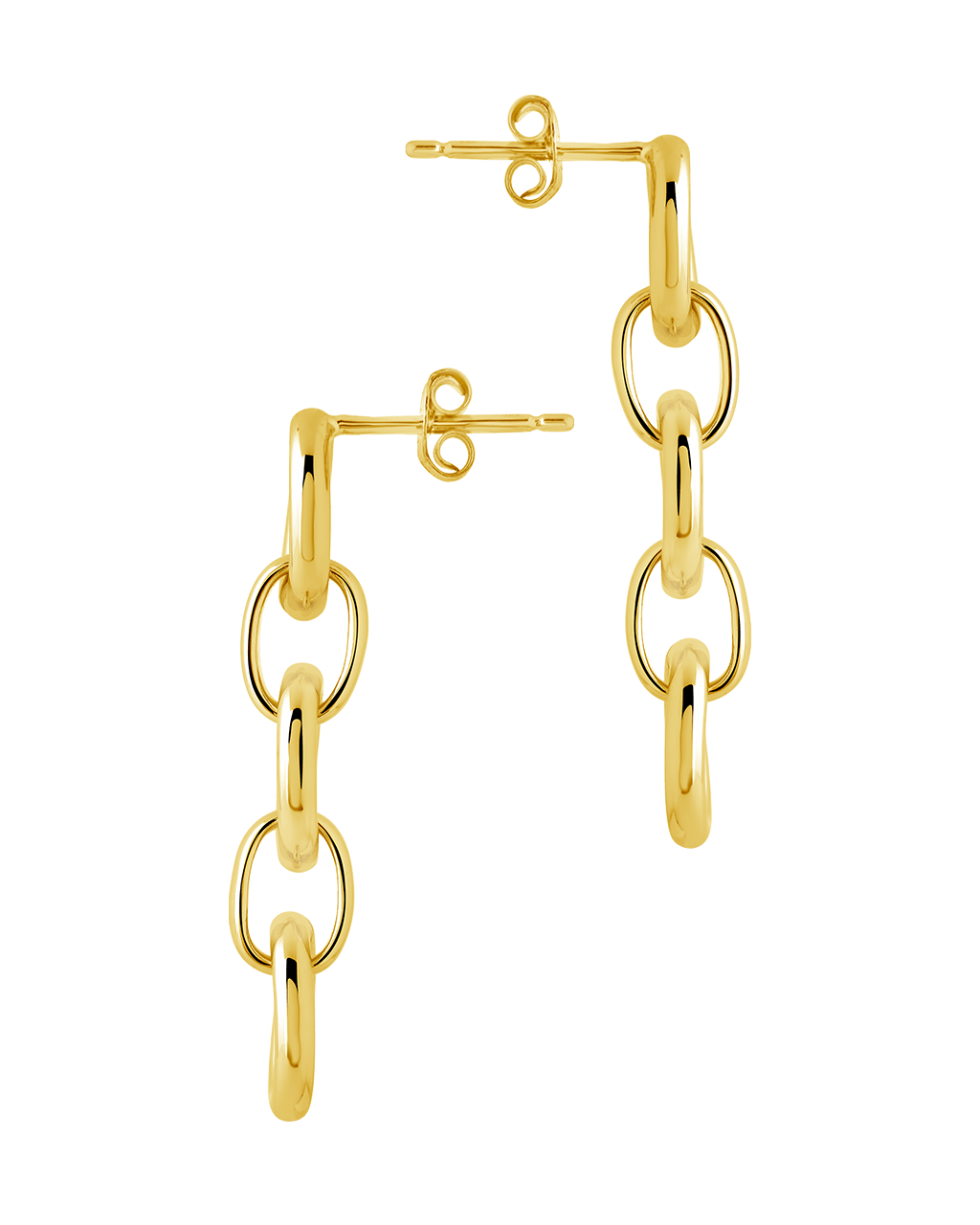 Frankie Chain Link Drop Earrings - Sterling Forever