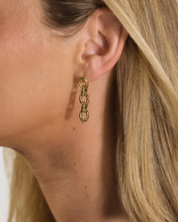 Frankie Chain Link Drop Earrings - Sterling Forever
