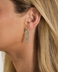 Frankie Chain Link Drop Earrings - Sterling Forever