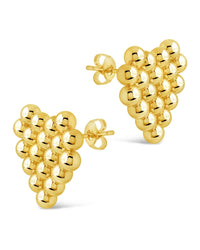 Meredith Heart Stud Earrings - Sterling Forever