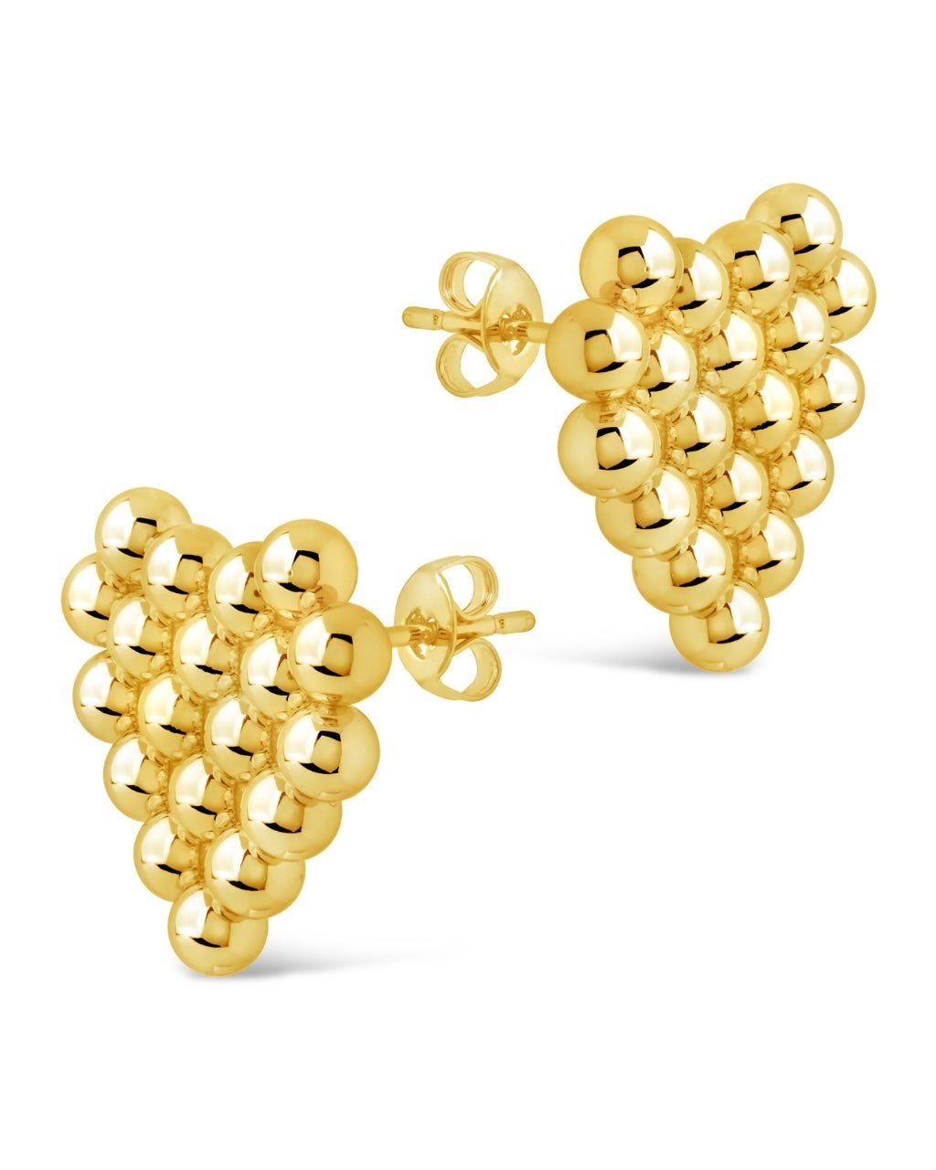 Meredith Heart Stud Earrings - Sterling Forever