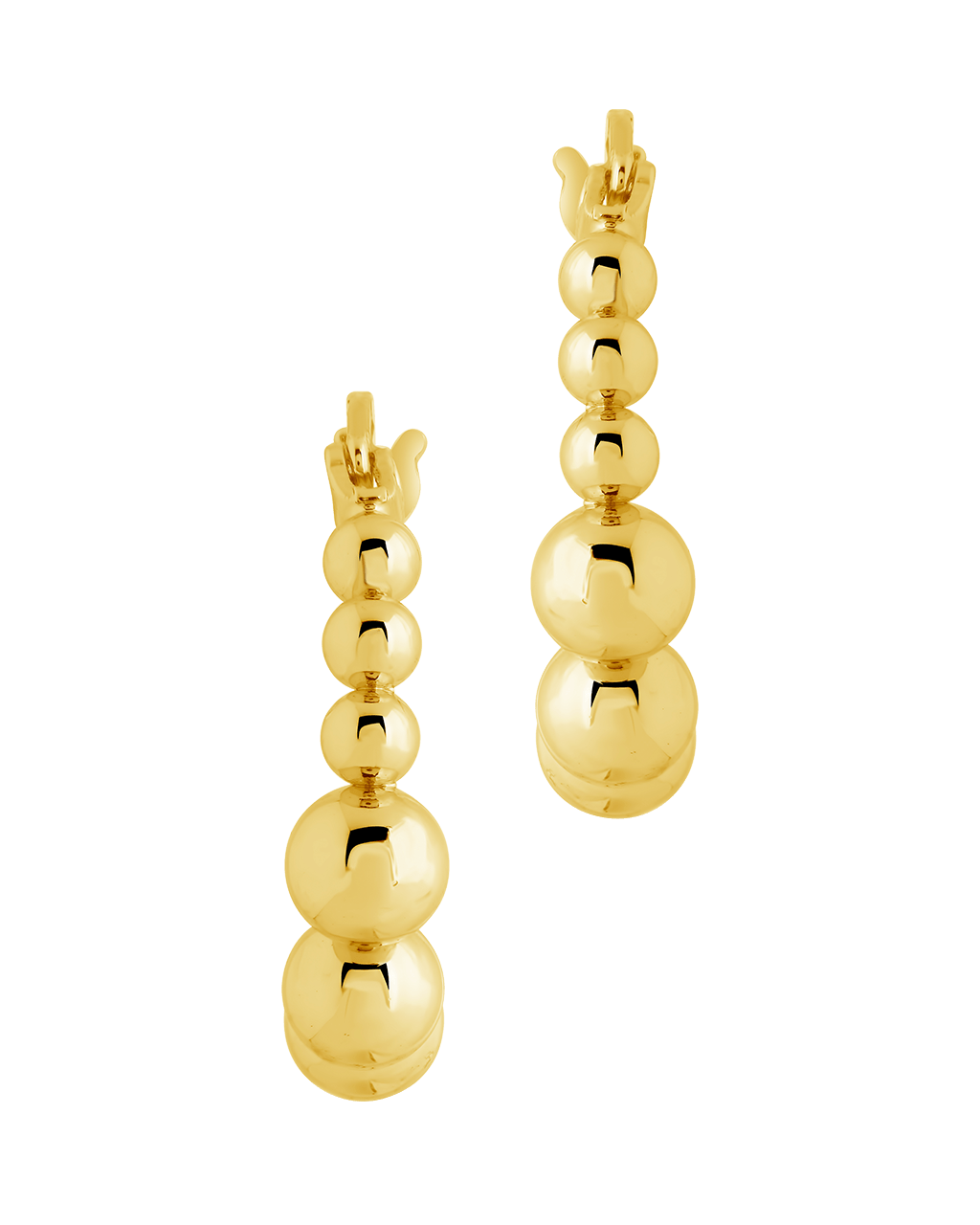 Graduated Bubble Sphere Hoop Earrings - Sterling Forever