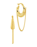 Mackenzie Chain Drop Hoop Earrings - Sterling Forever