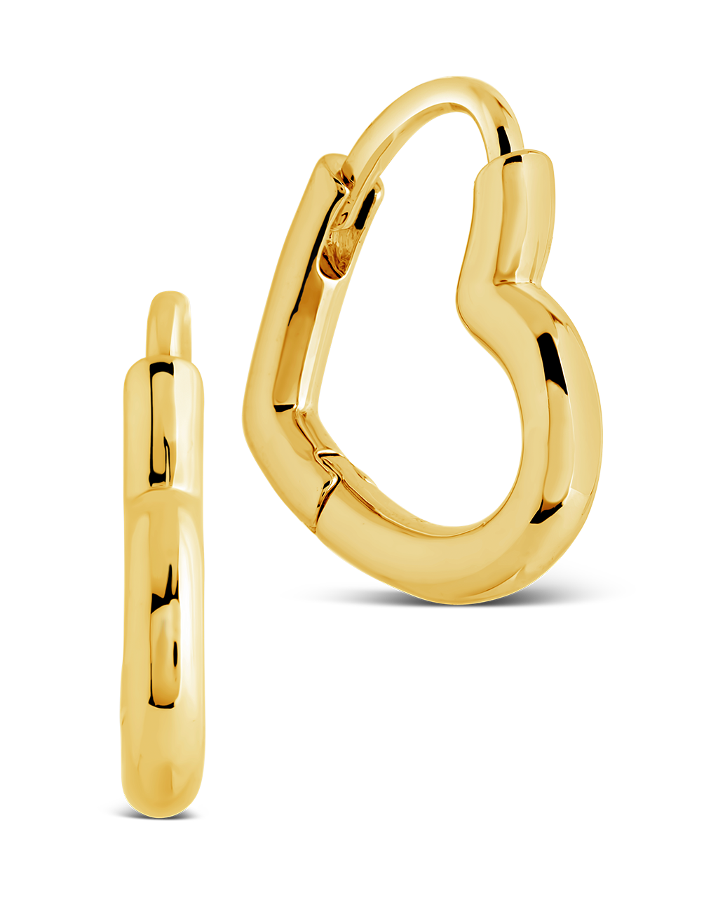 Elle Heart Micro Hoop Earrings