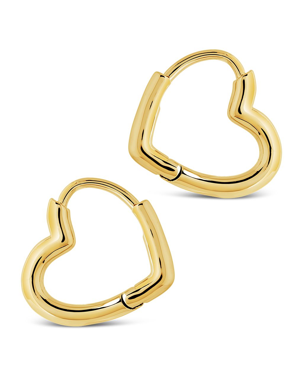 Elle Heart Micro Hoop Earrings