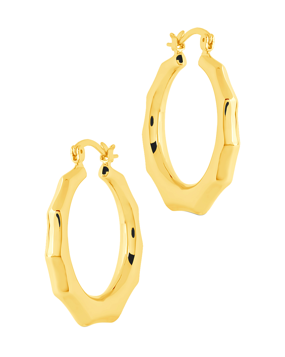 Zia Door Knocker Hoop Earrings
