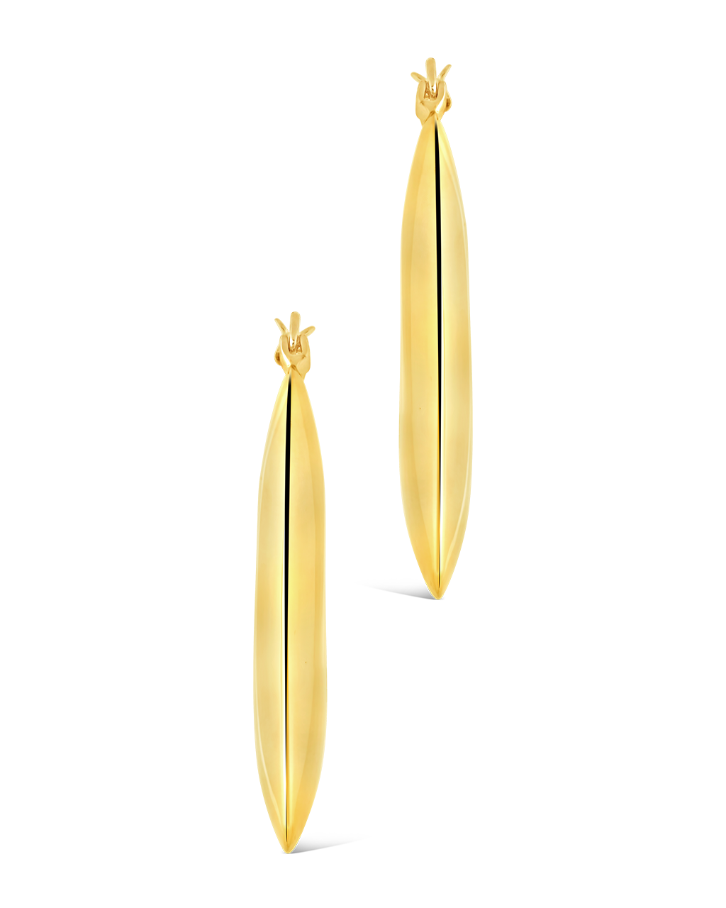 Paige Flat Tube Hoop Earrings