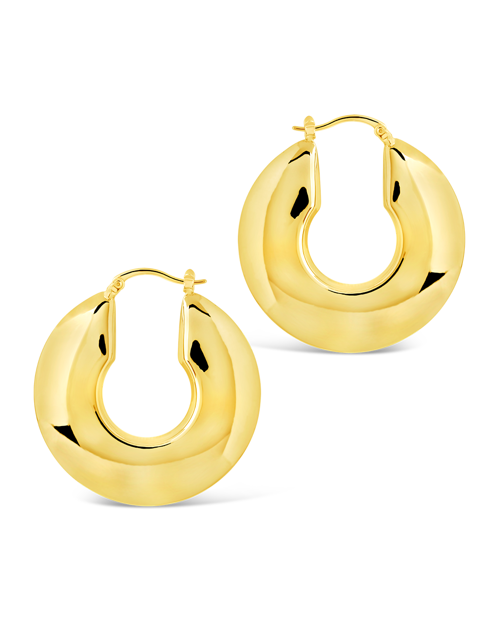 Paige Flat Tube Hoop Earrings