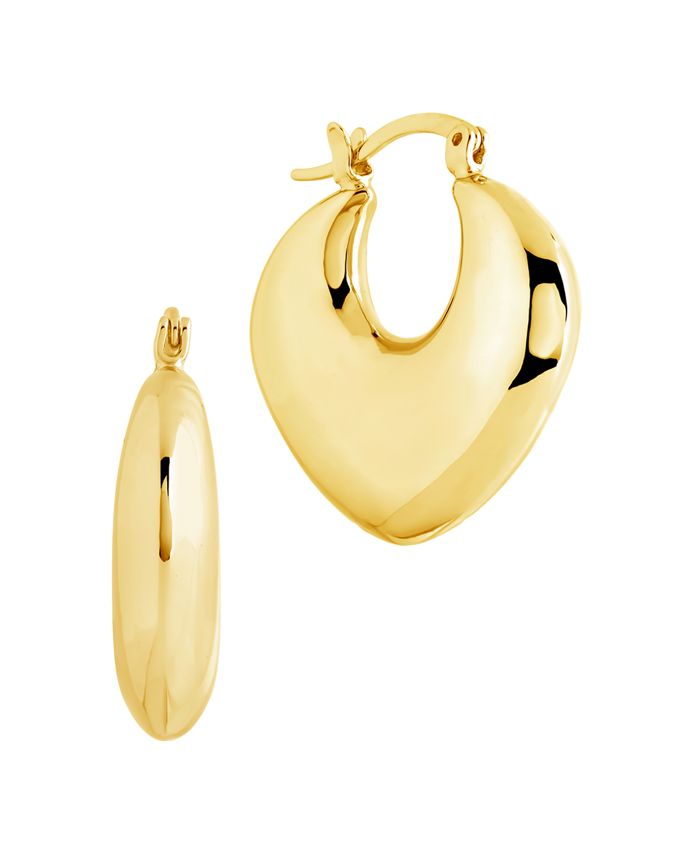 Kylie Chunky Tube Hoop Earrings