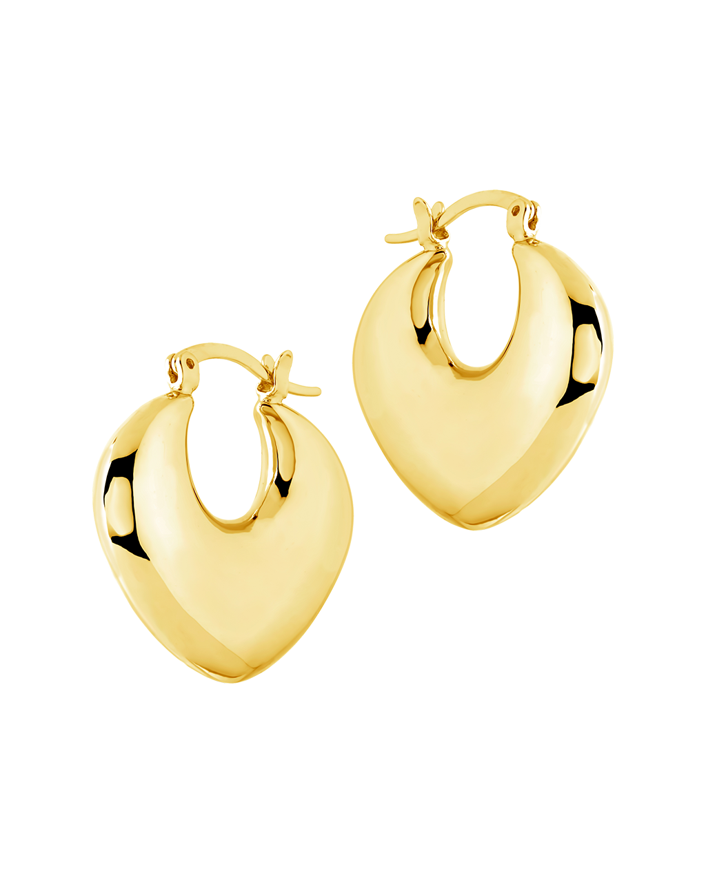 Kylie Chunky Tube Hoop Earrings