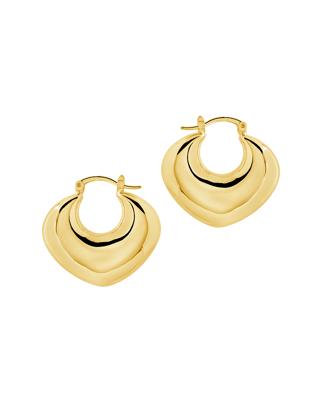 Kylie Chunky Tube Hoop Earrings