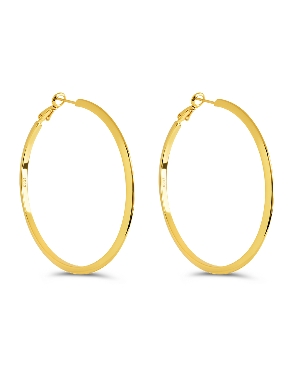 Leona Polished Hoop Earrings