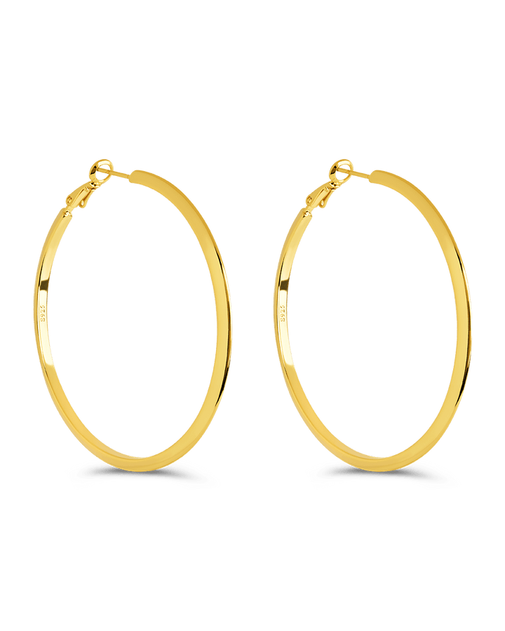 Leona Polished Hoop Earrings