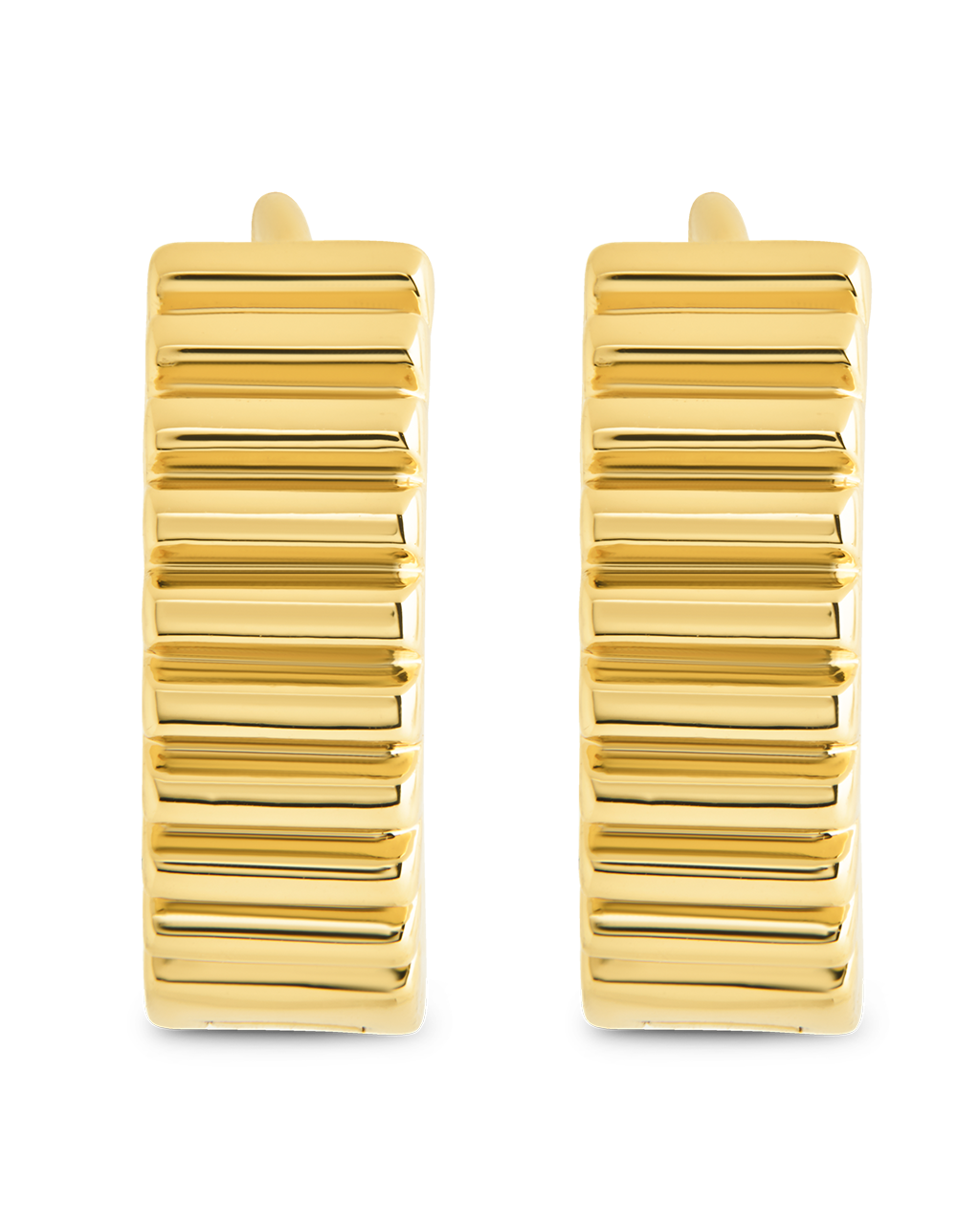 Lila Ribbed Micro Hoop Earrings