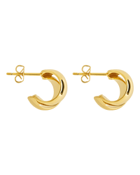 Tamara Double Row Huggie Hoop Earrings - Sterling Forever