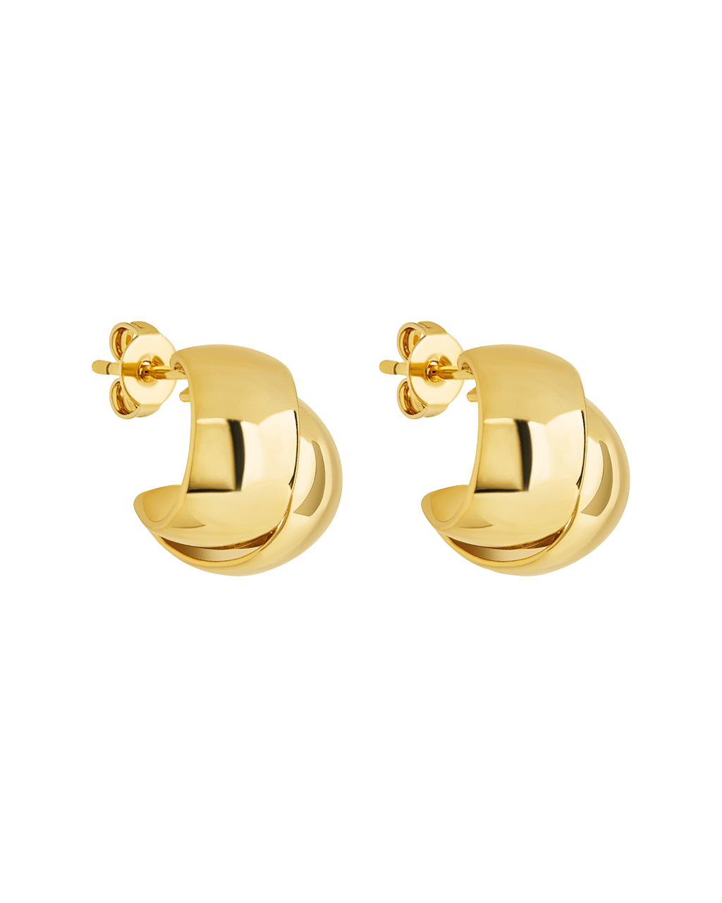 Tamara Double Row Huggie Hoop Earrings - Sterling Forever
