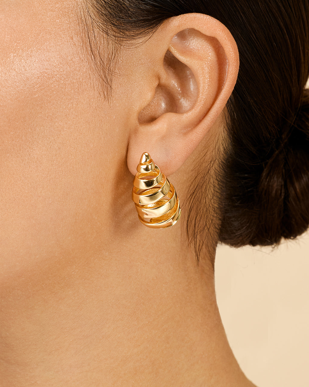 Margot Ribbed Stud Earrings