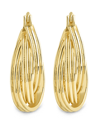 Emery Triple Row Layered Earrings - Sterling Forever