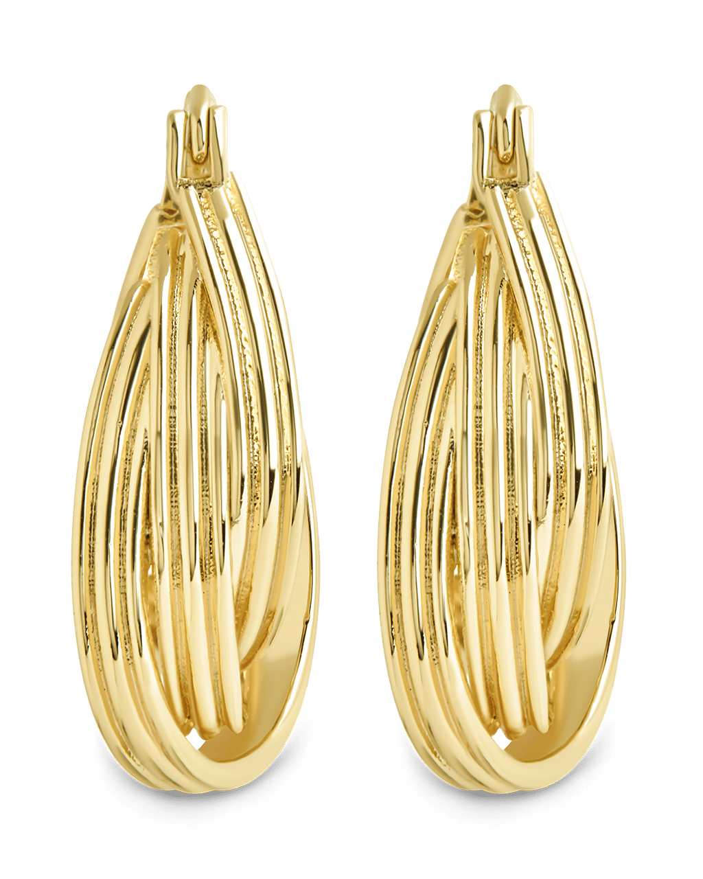 Emery Triple Row Layered Earrings - Sterling Forever