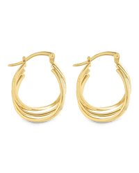 Emery Triple Row Layered Earrings - Sterling Forever