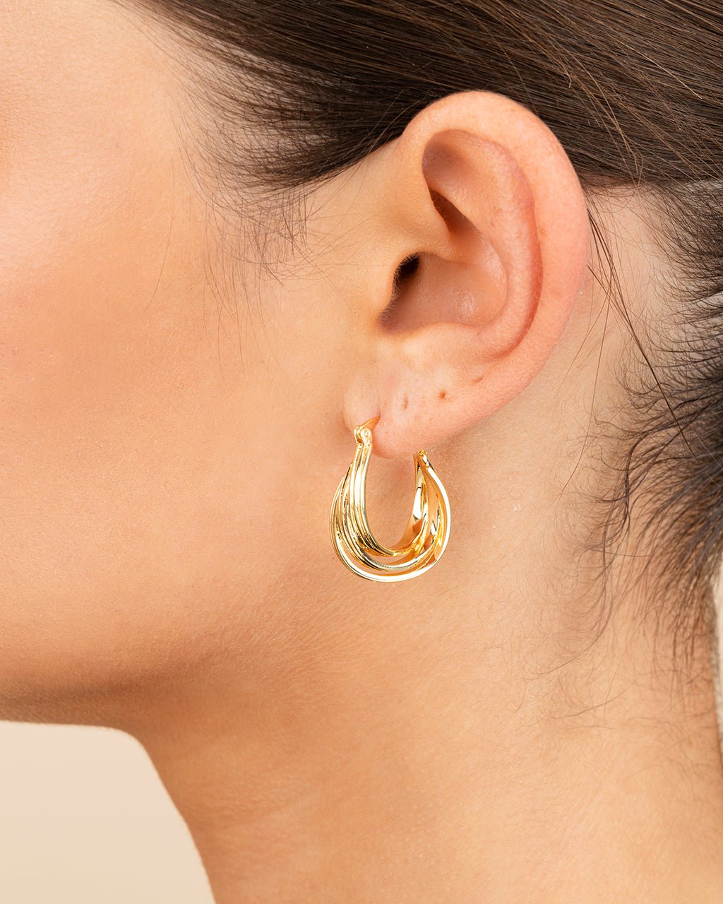 Emery Triple Row Layered Earrings - Sterling Forever