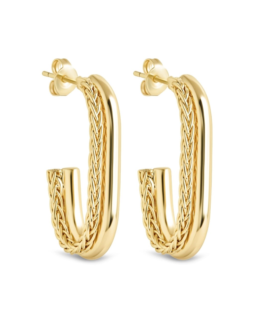 Callista Braided Suspender Earrings - Sterling Forever