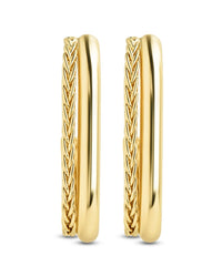 Callista Braided Suspender Earrings - Sterling Forever