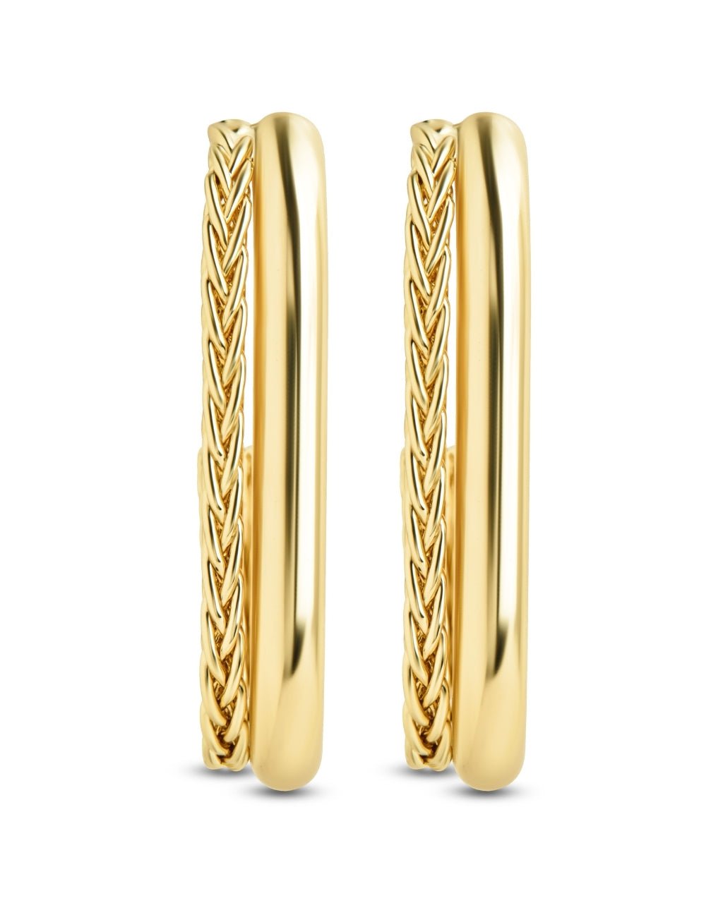 Callista Braided Suspender Earrings - Sterling Forever