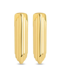 Briella Ribbed Earrings - Sterling Forever