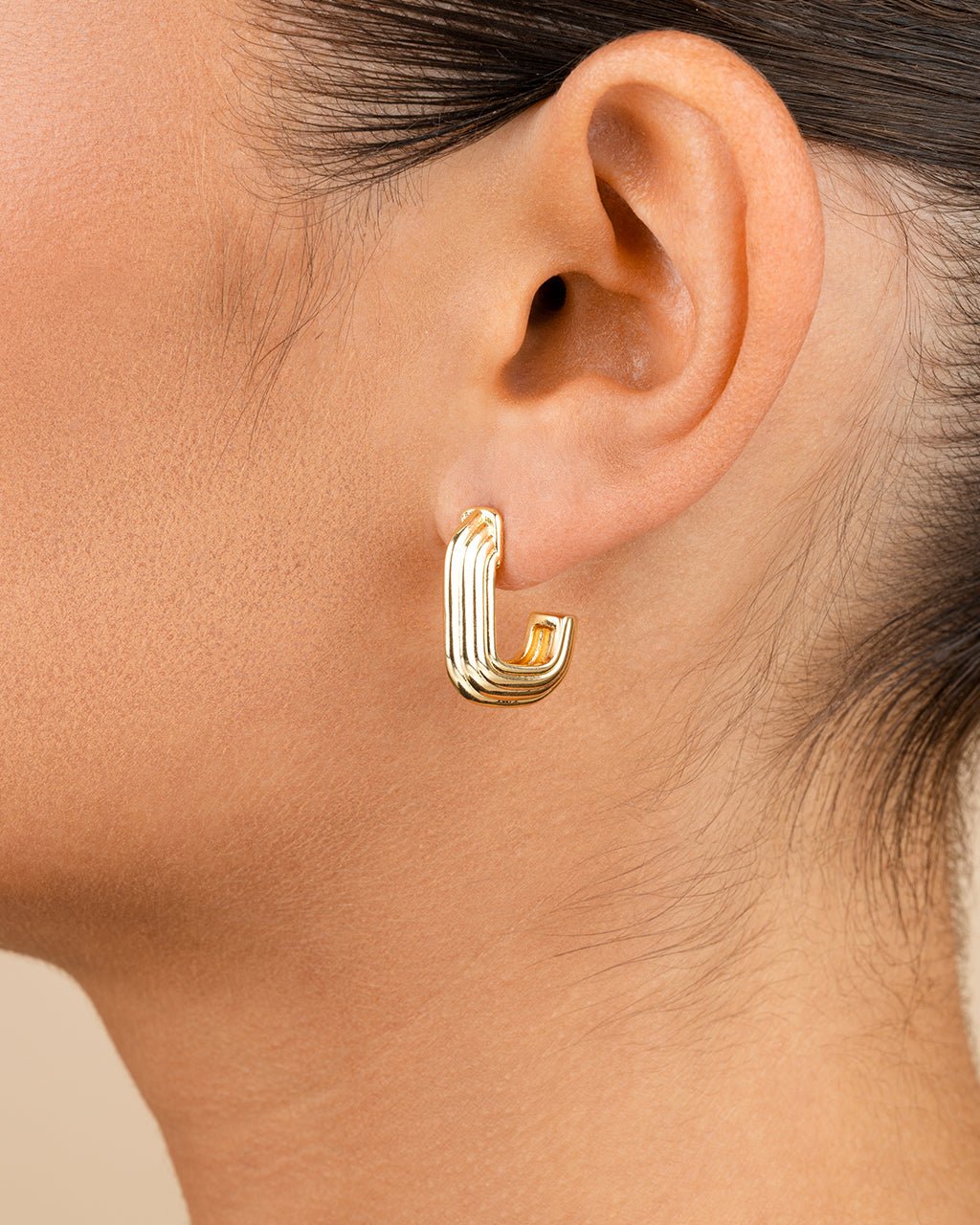 Briella Ribbed Earrings - Sterling Forever