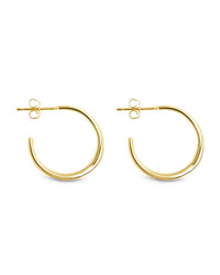 Katya Textured Hoop Earrings - Sterling Forever
