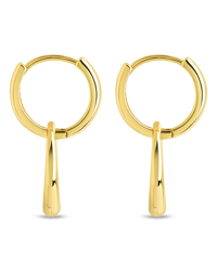 Tommy Link Drop Hoop Earrings