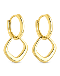 Tommy Link Drop Hoop Earrings