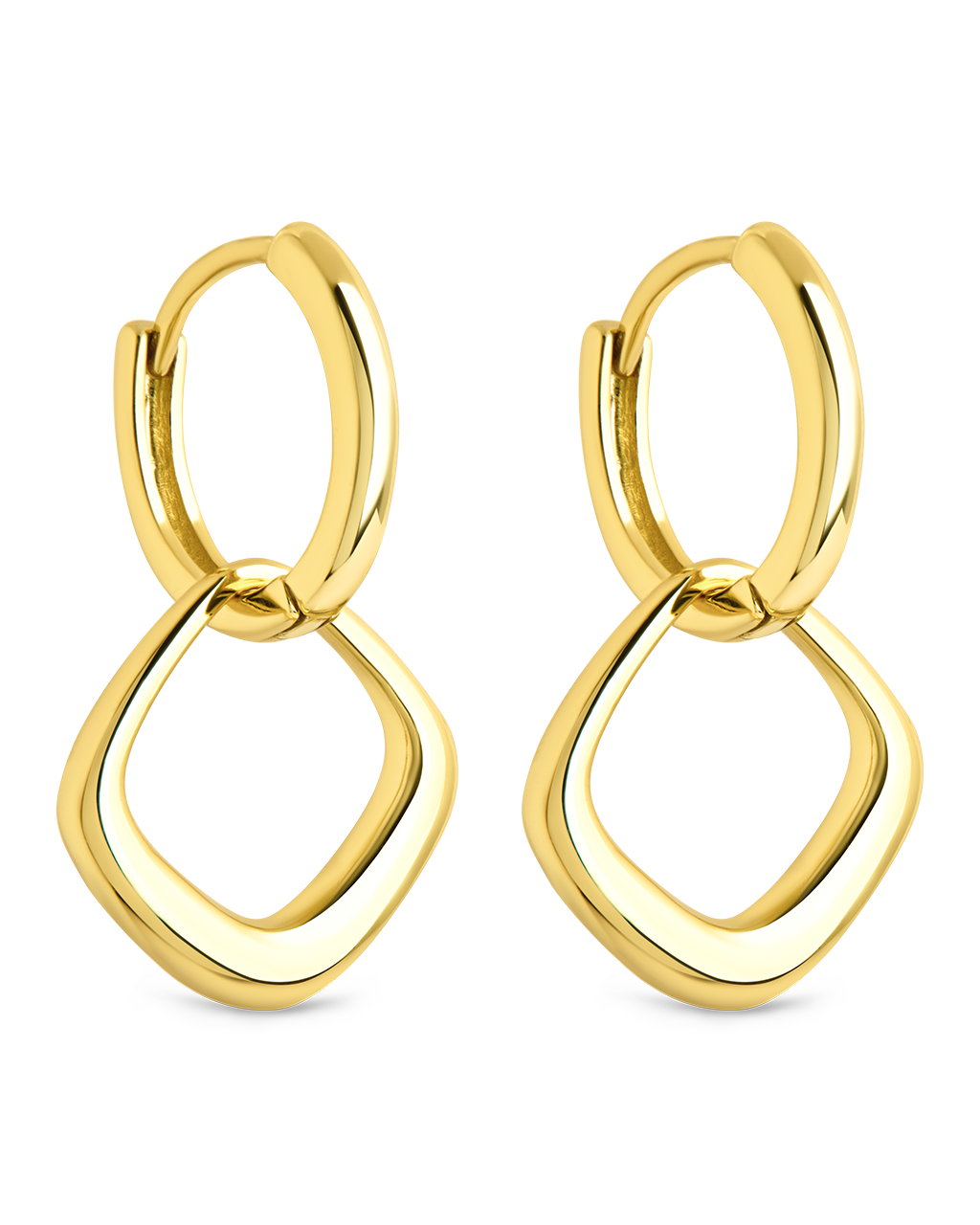 Tommy Link Drop Hoop Earrings