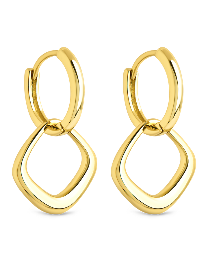 Tommy Link Drop Hoop Earrings