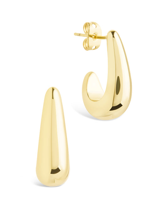 Stephanie Huggie Hoop Earrings