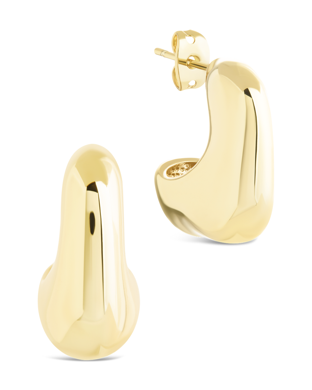 Demi Chunky Molten Metal Hoop Earrings